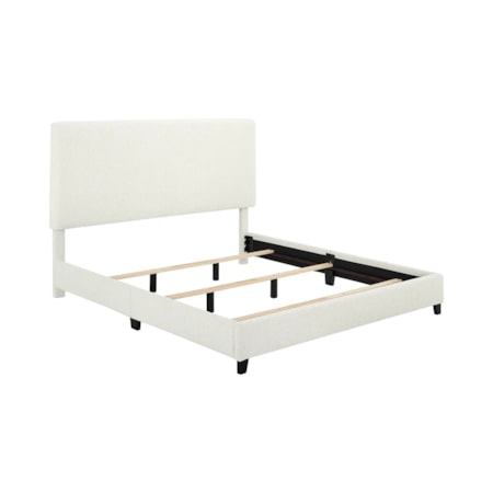 Upholstered King Panel Bed