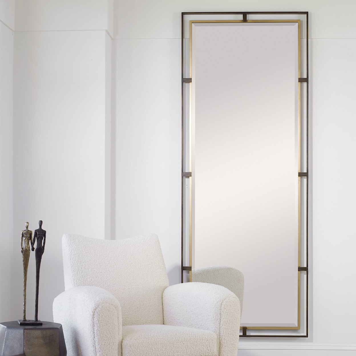 Uttermost Carrizo Carrizo Tall Bronze & Gold Mirror