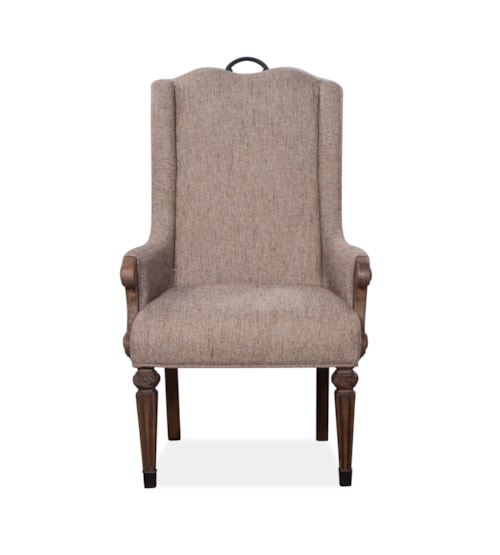 Traditional Upholstered Host Arm Chair