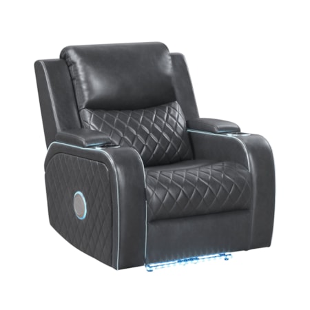Power Recliner w/Ambient Lighting & Charging