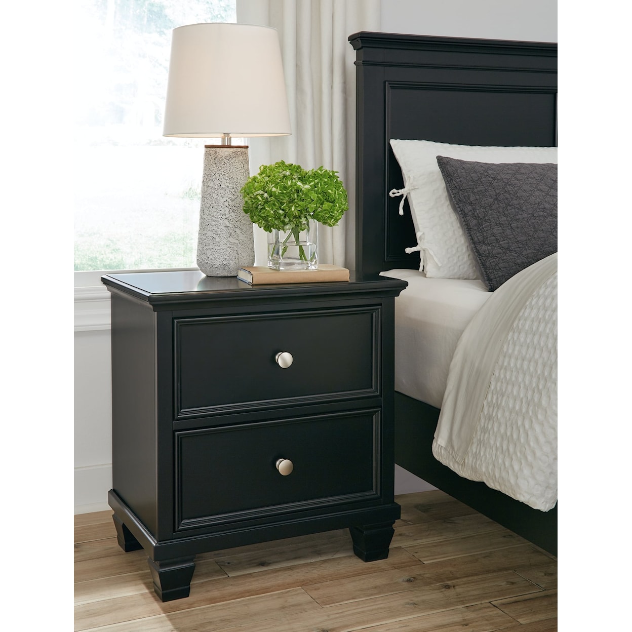 StyleLine Lanolee 2-Drawer Nightstand