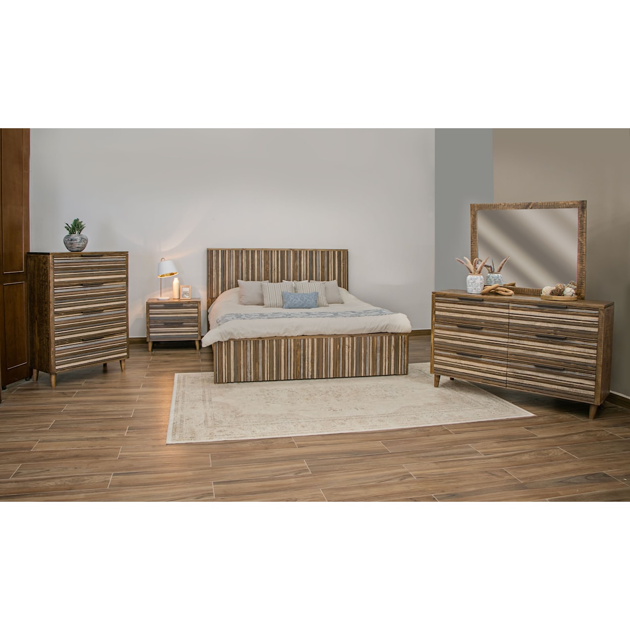 International Furniture Direct Tiza King Bedroom Set