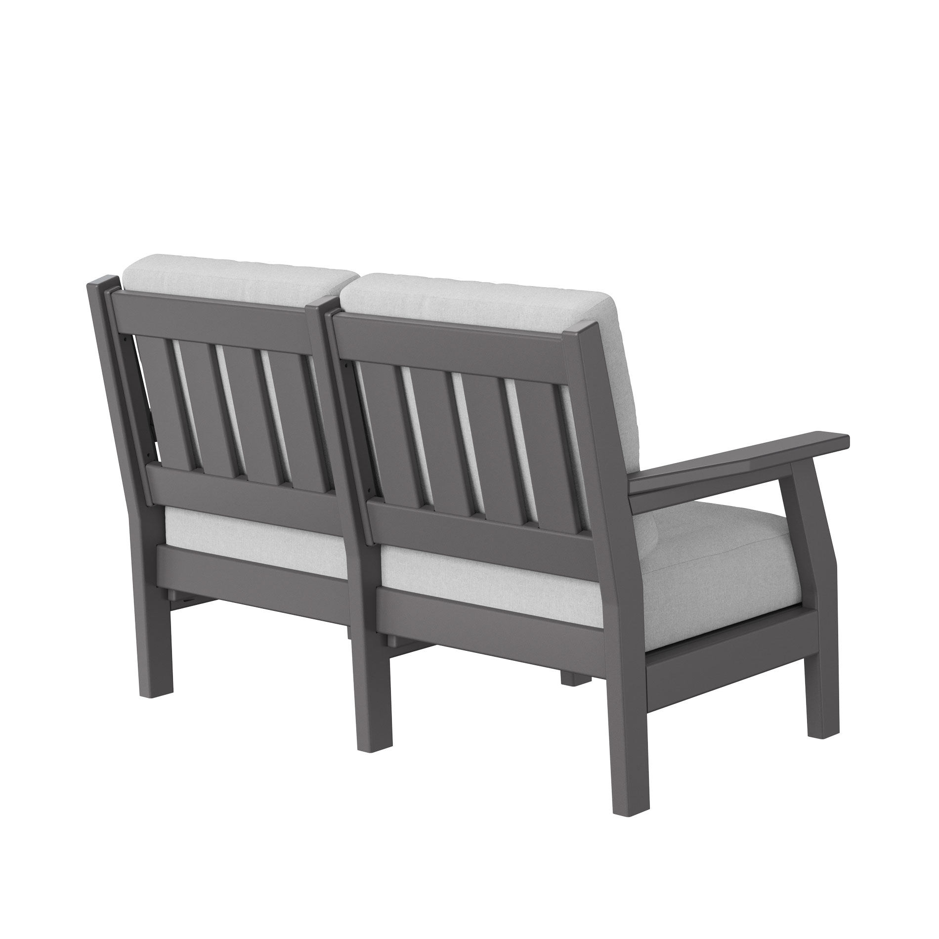 Cushioned Poly Loveseat