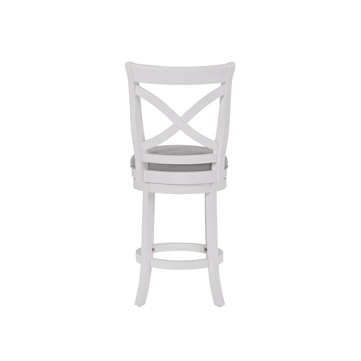 American Woodcrafters Wood Frame Barstools X-Back White Wooden Barstool