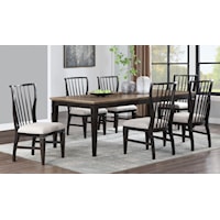 Transitional 7-Piece Dining Set