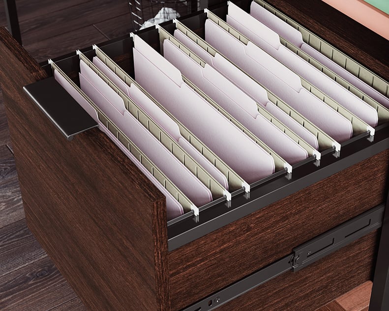 International Lux Single Pedestal Desk