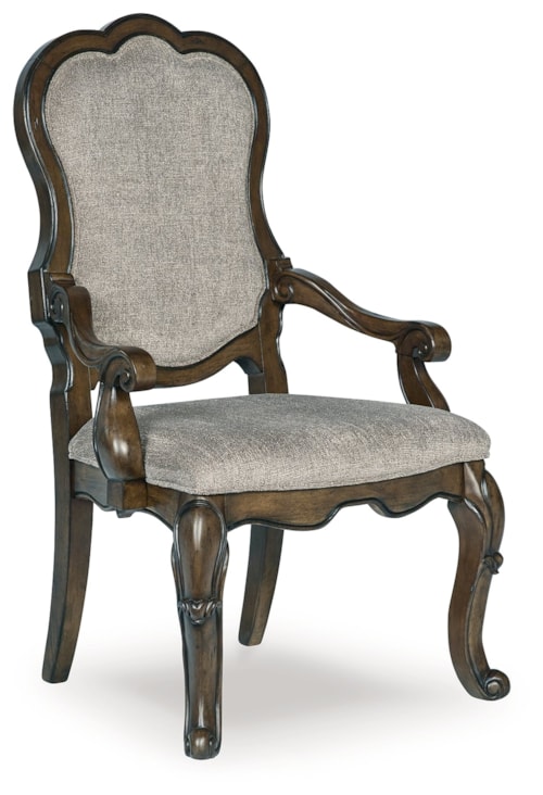 Traditional Dining Upholstered Arm Chair