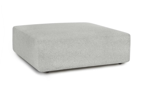 Transitional Square Ottoman