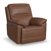 Transitional Power Recliner with Power Headrest