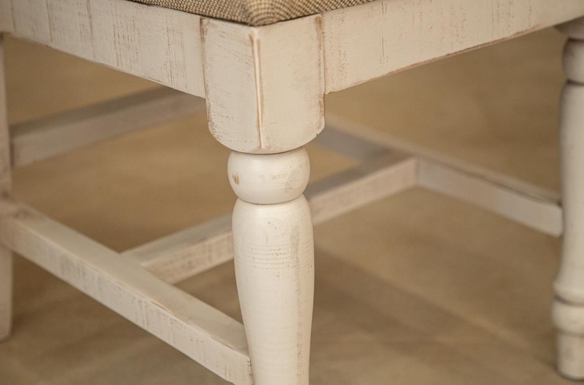 Uprooted Rock Valley Solid Wood Chair with Fabric Seat