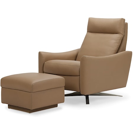 Ontario Comfort Air Chair and Ottoman Set