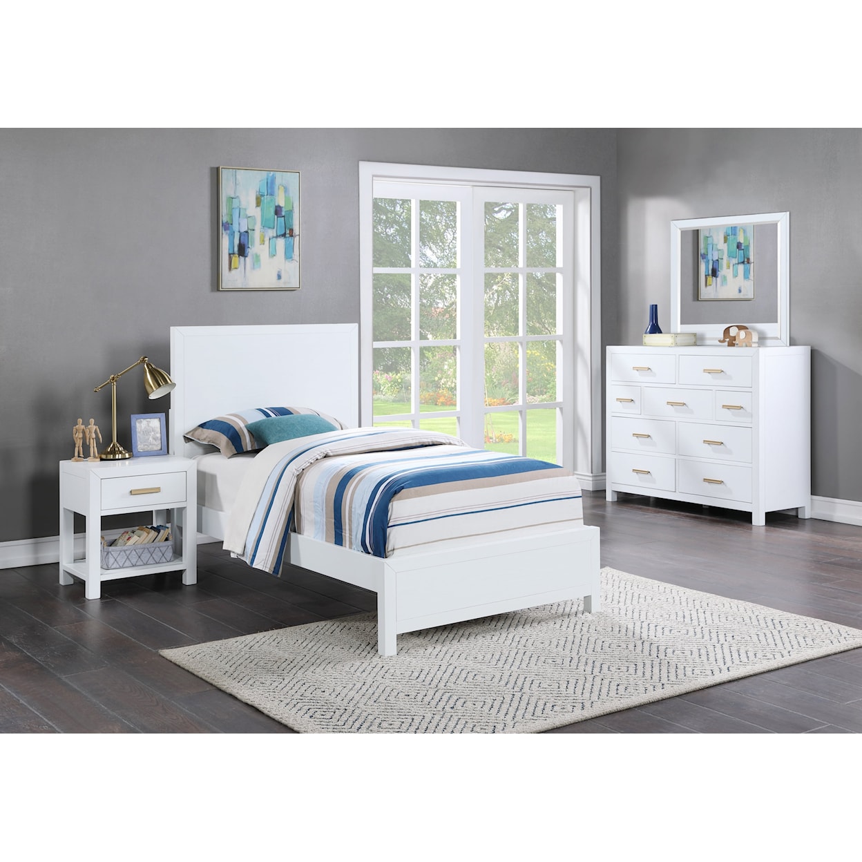 Winners Only Fresno Panel Twin Bed