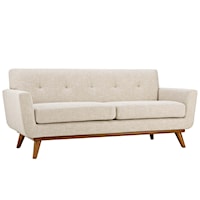 Upholstered Fabric Loveseat