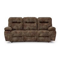 Casual Power Recline Space Saver Sofa with USB Ports & Power Headrests