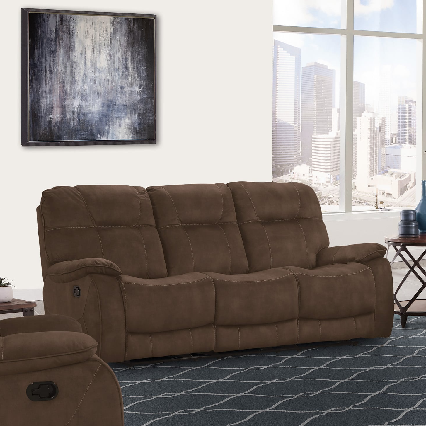Manual Triple Reclining Sofa