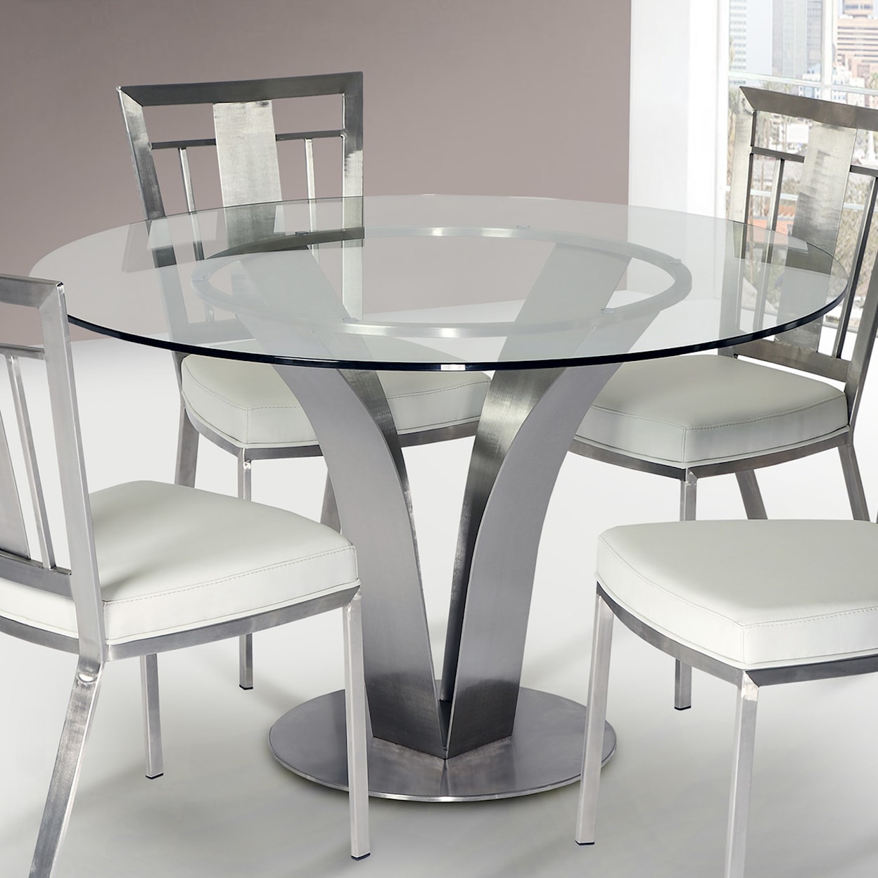 Armen Living Cleo- Contemporary Dining Table