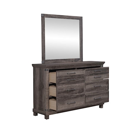 Dresser &amp; Mirror Set