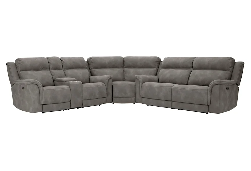 Next-Gen DuraPella Pwr Reclining Sectional with Adj Headrests by Signature Design by Ashley at Furniture Fair - North Carolina