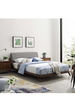 Modway Luella Queen Upholstered Fabric Platform Bed