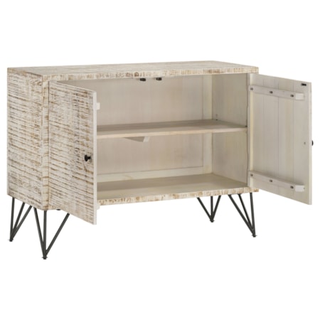 Eileen Wood Storage Accent Cabinet