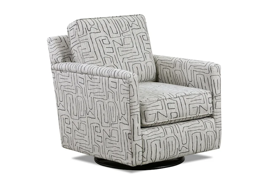 7002 CHARLOTTE PARCHMENT Swivel Glider Chair by Fusion Furniture at Z & R Furniture