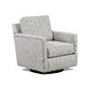Fusion Furniture 7000 CHARLOTTE PARCHMENT Swivel Glider Chair