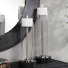 Uttermost Accessories - Candle Holders Charvi Glass Candleholders, Set/2