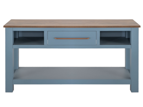 Farmhouse 1-Drawer Sofa Table with Fixed Lower Shelf