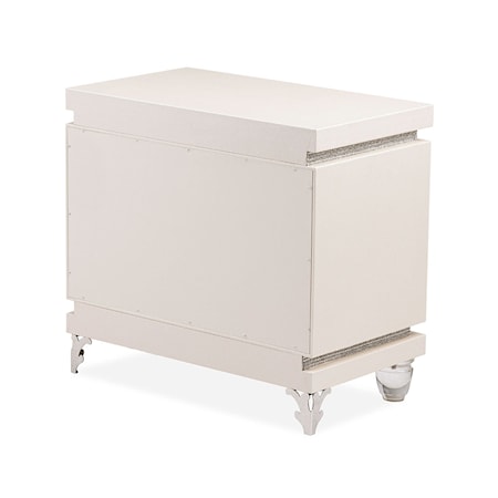 Upholstered 2-Drawer Nightstand