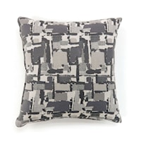 Set of Two 22" X 22" Pillows, Gray