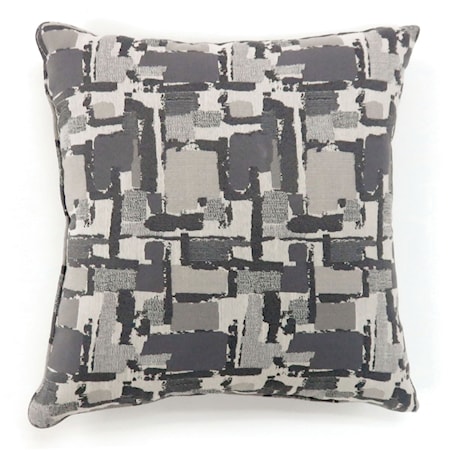 Set of Two 18" X 18" Pillows, Gray