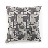 Set of Two 18" X 18" Pillows, Gray