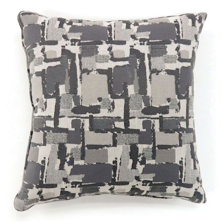 Set of Two 22" X 22" Pillows, Gray