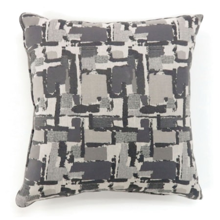 Set of Two 22" X 22" Pillows, Gray