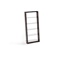 Contemporary Leaning Shelf wit Glass Shelves