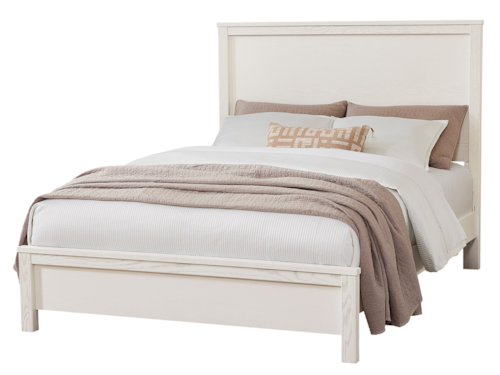 Transitional Queen Panel Bed with Low-Profile Footboard