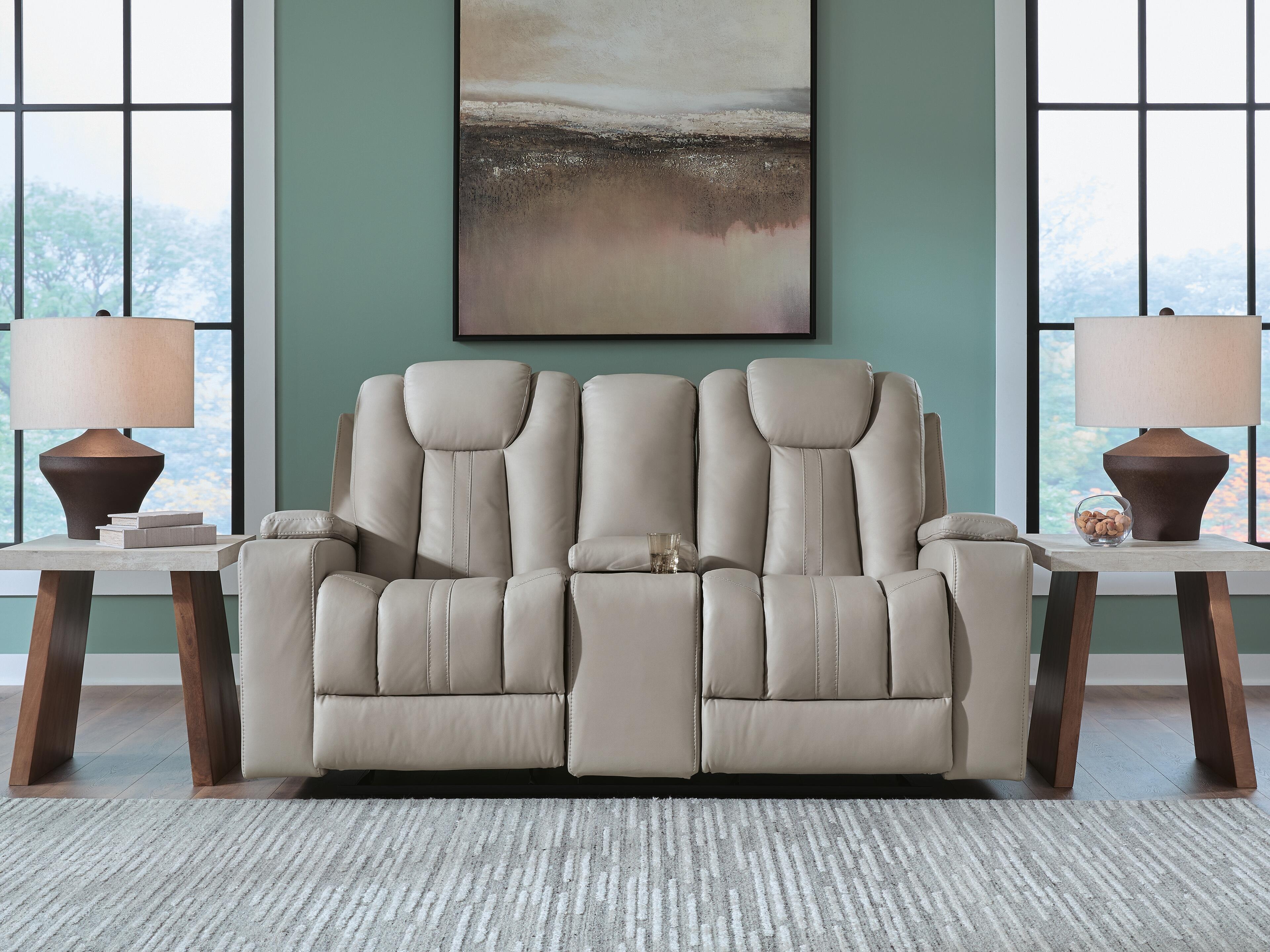 Glider Rec Loveseat W/console