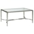 Artistica Artistica Metal Sangiovese Small Rectangular Cocktail Table with Glass Top