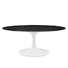 Modway Lippa 42" Oval Marble Coffee Table