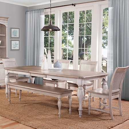 6-Piece Dining Set with Bench