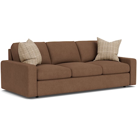 Contemporary Sofa with Track Arms