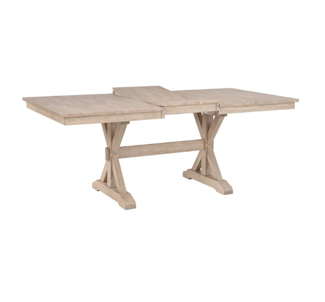 Trestle Dining Table with Butterfly Leaf