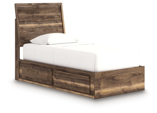 Twin Panel Bed With Storage