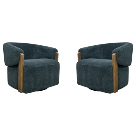 Swivel Accent Chair (Set of 2)