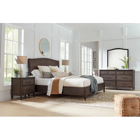 Transitional 4-Piece Queen Bedroom Set