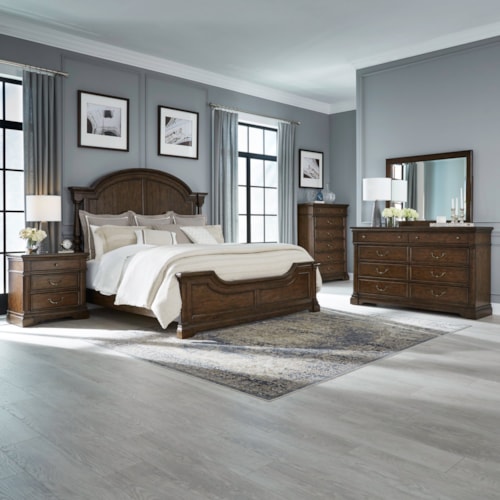 Transitional 5-Piece Queen Bedroom Set