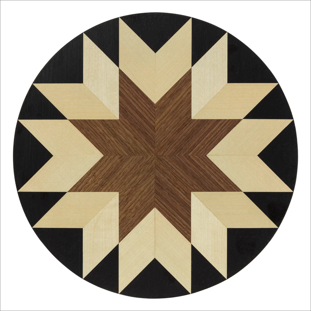 Stickley Hudson Valley 20" Spot Table w/Quilt-Inspired Top