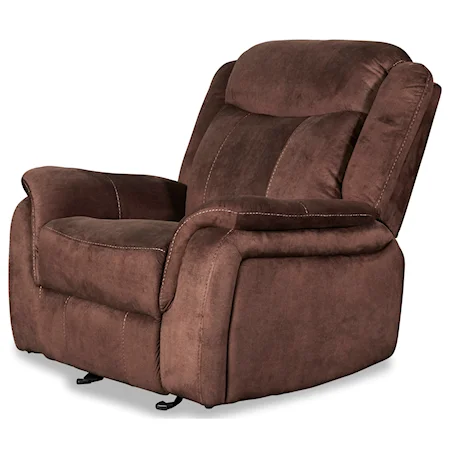 Casual Glider Recliner with Power Footrest and Built-In USB Port