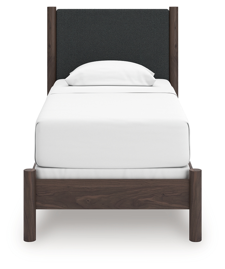 Twin Upholstered Panel Bed