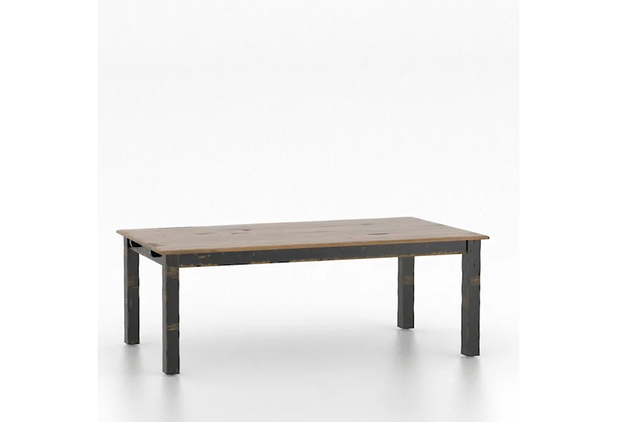 Champlain Customizable Rectangular Wood Top Table by Canadel at Gill Brothers Furniture & Mattress